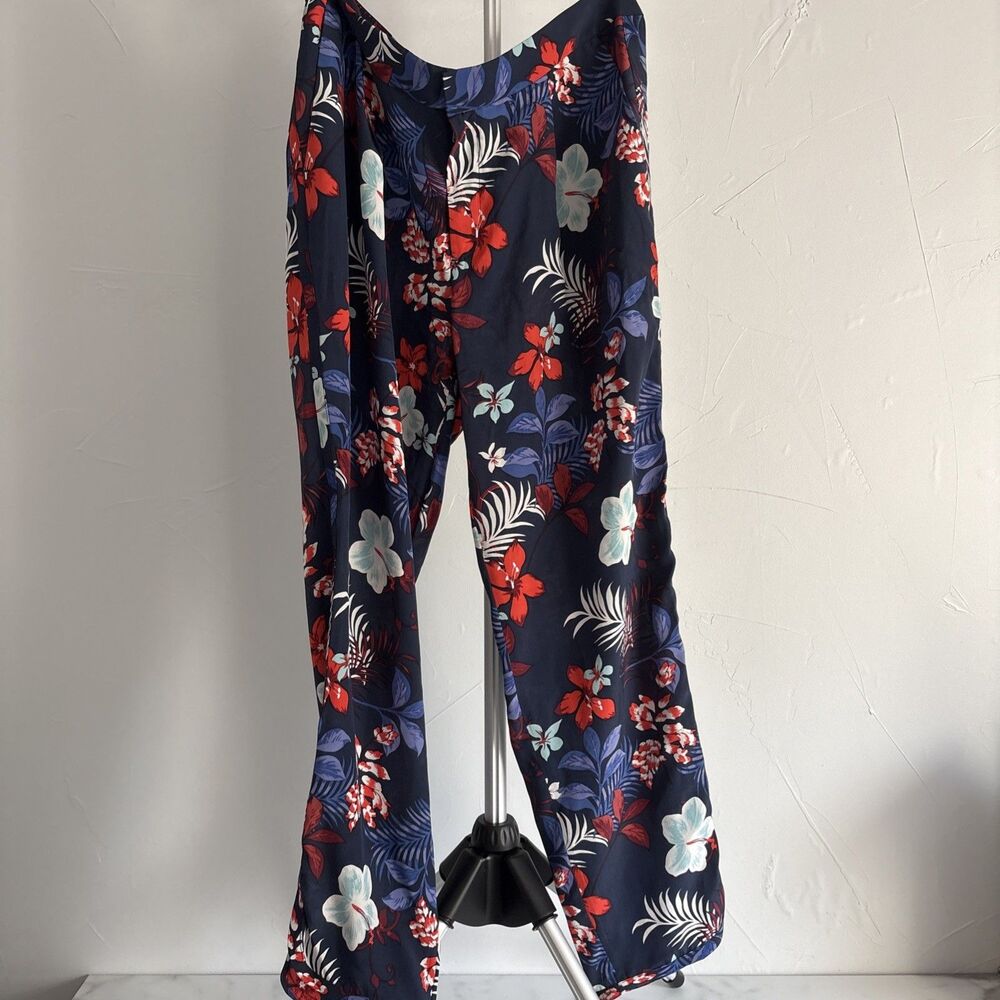 Banana Republic Heritage Collection 100% Silk Tropical Floral Pants Size 6
